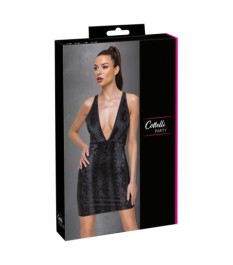 Kleid in mattglänzender Schlangenhaut-Optik