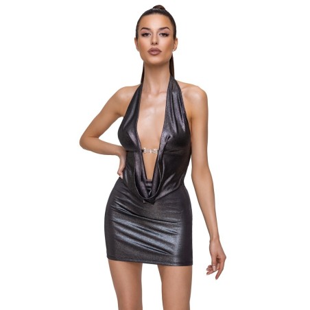 Kleid im schillernden Silberglanz