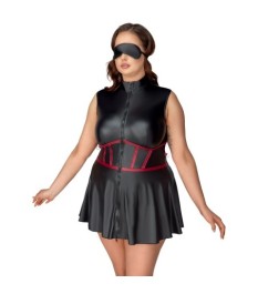 Kleid im Mattlook inklusive Armfesseln und Augenmaske