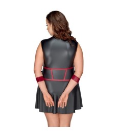 Kleid im Mattlook inklusive Armfesseln und Augenmaske