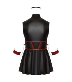 Kleid im Mattlook inklusive Armfesseln und Augenmaske