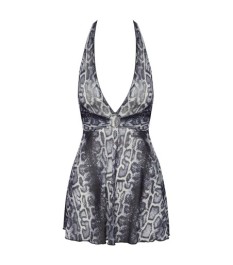 Minikleid in Schlangenhaut-Optik