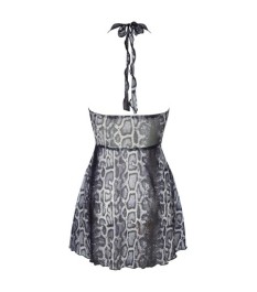 Minikleid in Schlangenhaut-Optik