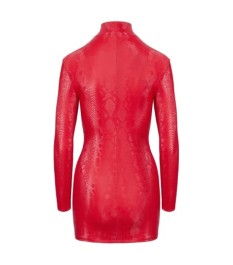 Minikleid in Schlangenhaut-Optik