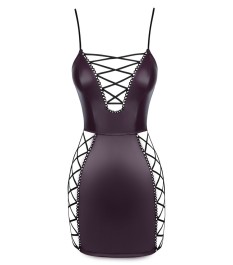 Minikleid im Lila-Mattlook