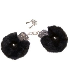 Handschellen „Love Cuffs“ aus Stahl und Plüsch