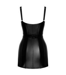 Kleid in mattglänzender Schlangenhaut-Optik