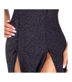 Kleid in Silver-Glamour-Optik