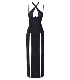 Kleid in Silver-Glamour-Optik