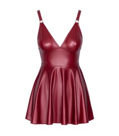 Minikleid im roten Mattlook