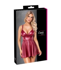 Minikleid im roten Mattlook