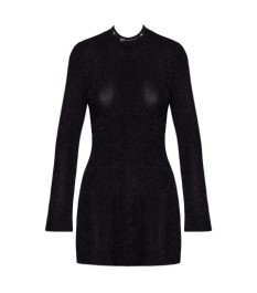 Minikleid in Glitzer-Transparenz