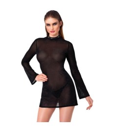 Minikleid in Glitzer-Transparenz