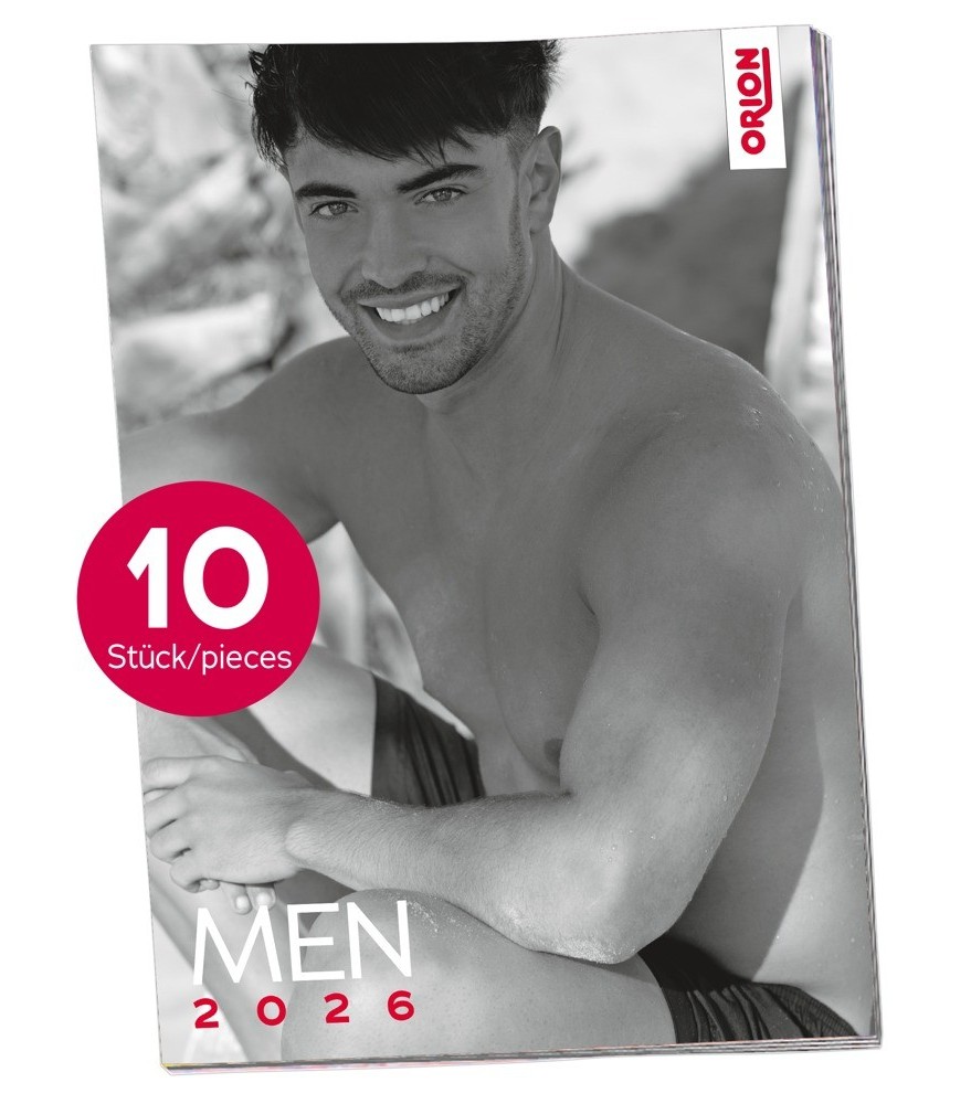Pin-up Kalender „Men 2026“ im 10er-Pack