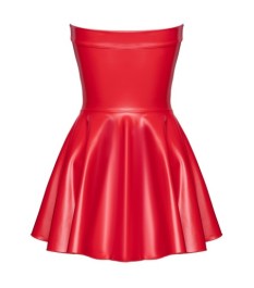 Minikleid im roten Powerwetlook