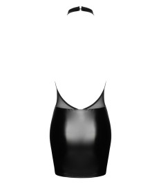 Minikleid im stylischen Material-Mix