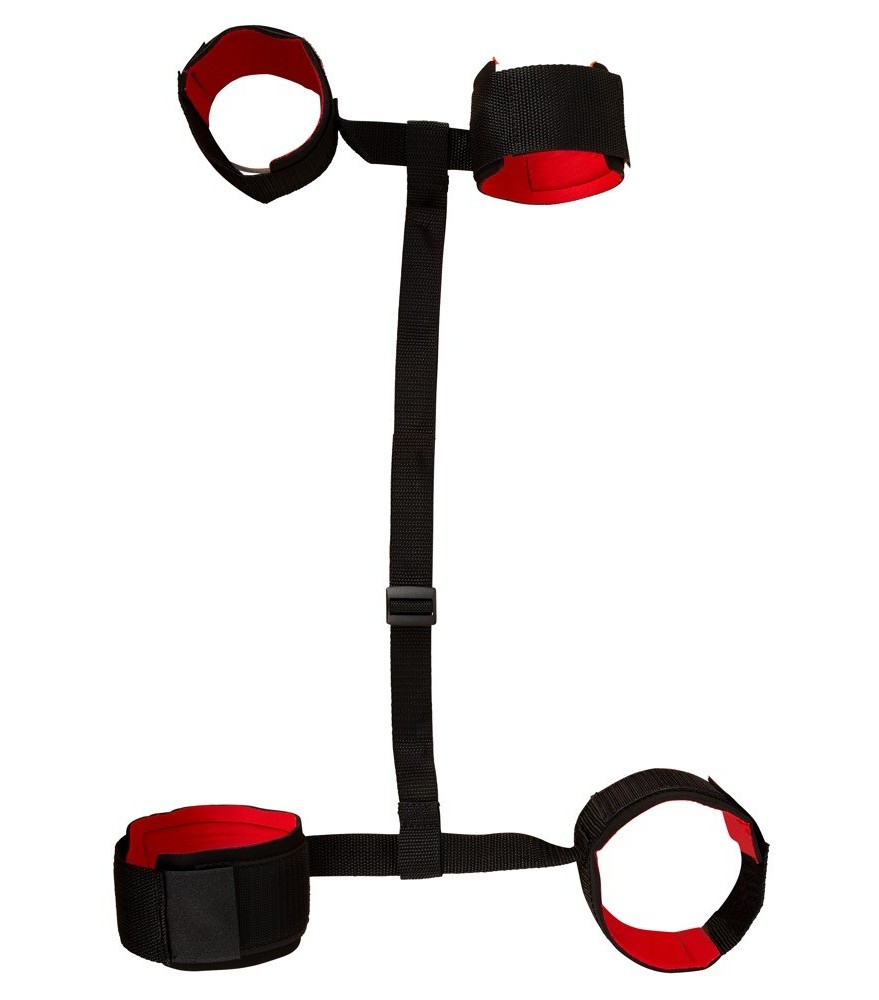 „Hand- und Fußfesseln“ an verstellbarem Verbindungsgurt