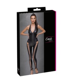 Netz-Minikleid mit Allover-Strassbesatz