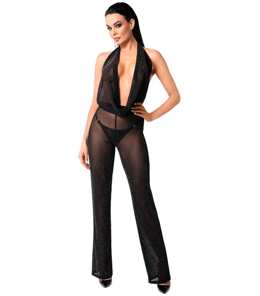 Overall „Orgia“ aus edel schimmerndem Powernet
