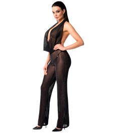 Overall „Orgia“ aus edel schimmerndem Powernet