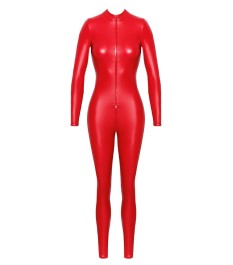 Overall „Orgia“ im roten Powerwetlook