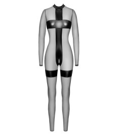 Ouvert-Overall in stylischer Transparenz