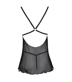 Babydoll plus String aus Powernet und Spitze