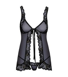 Babydoll plus String mit Effektspitze