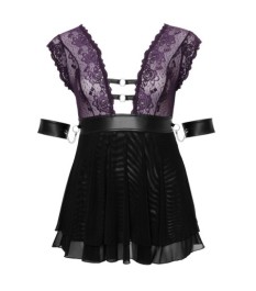 Babydoll mit Halsband und Armfesseln