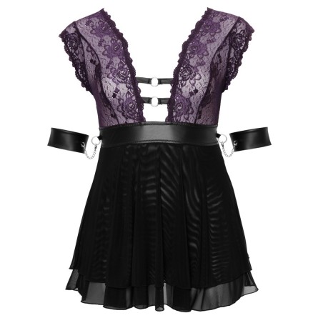 Babydoll mit Halsband und Armfesseln