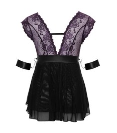 Babydoll mit Halsband und Armfesseln