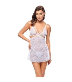 Babydoll plus String aus weicher Spitze