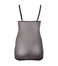 Negligé aus Powernet mit Spitze