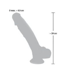 Naturdildo „Medical Silicone Dildo“, 24 cm, mit Saugfuß
