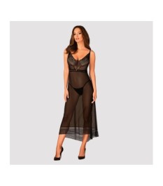 Babydoll plus String, mit geschlitzten Cups und Cut-out am Rücken