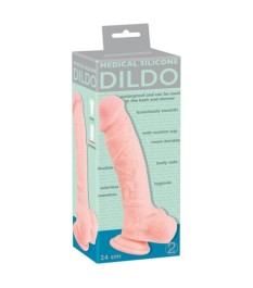 Naturdildo „Medical Silicone Dildo“, 24 cm, mit Saugfuß