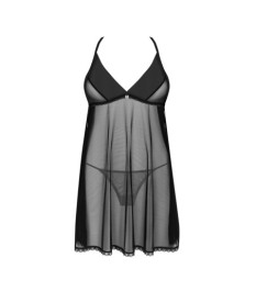 Babydoll plus String „Latinesa“ in zarter Transparenz