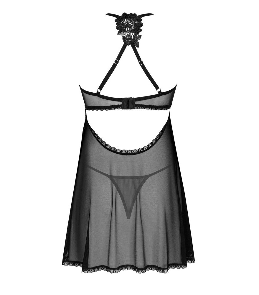 Babydoll mit Halsband und Armfesseln