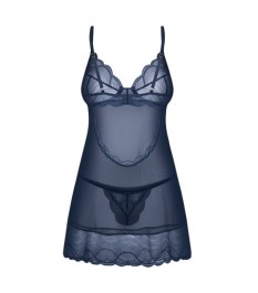 Babydoll plus String ouvert, aus Powernet