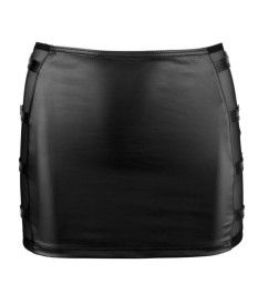 Rock mit Netzeinsätzen und Schnallen