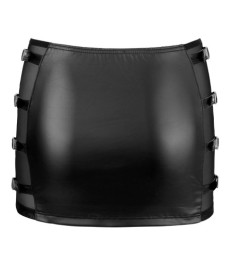 Rock mit Netzeinsätzen und Schnallen