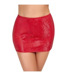 Minirock in Schlangenhaut-Optik