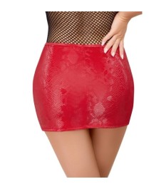 Minirock in Schlangenhaut-Optik