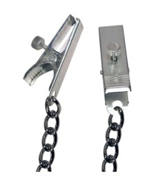 Nippelklammern mit Metallkette