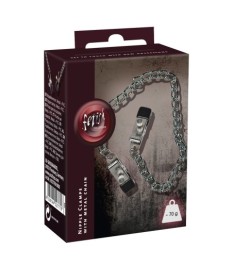 Nippelklammern mit Metallkette