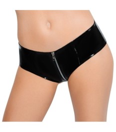 Slip aus Lack mit Reißverschluss