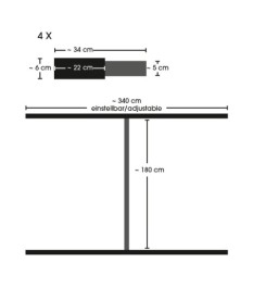 „Hand- und Fußfesseln“ an verstellbarem Verbindungsgurt