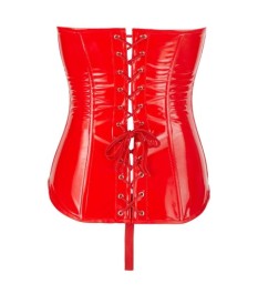 Corsage plus String aus Lack