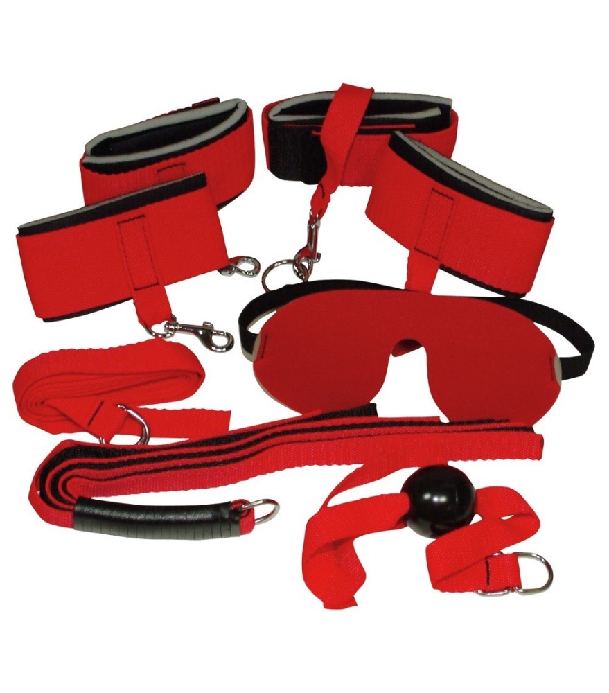 8-teiliges Fesselset „Red Giant“ für Fesselspiel-Einsteiger:innen