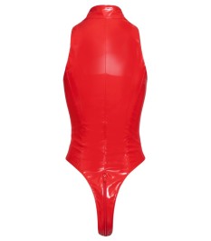 Body aus Lack, mit 2-Wege-Reißverschluss vom Hals bis über den Po